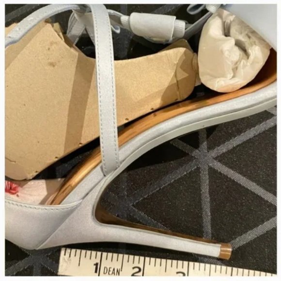 Ted Baker Appolini Light Blue Bow Heeled Sandals size 39 / 8 nwt - Picture 10 of 11